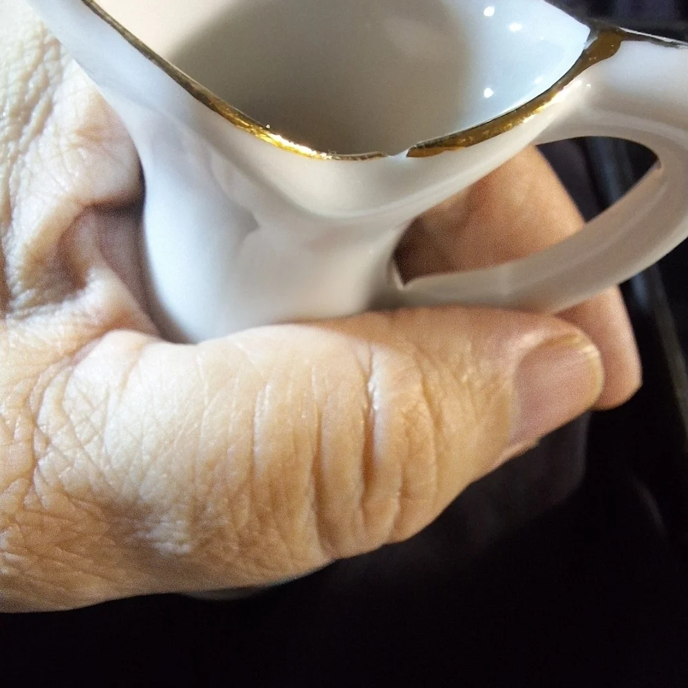 Vintage porcelain French porcelain pitcher